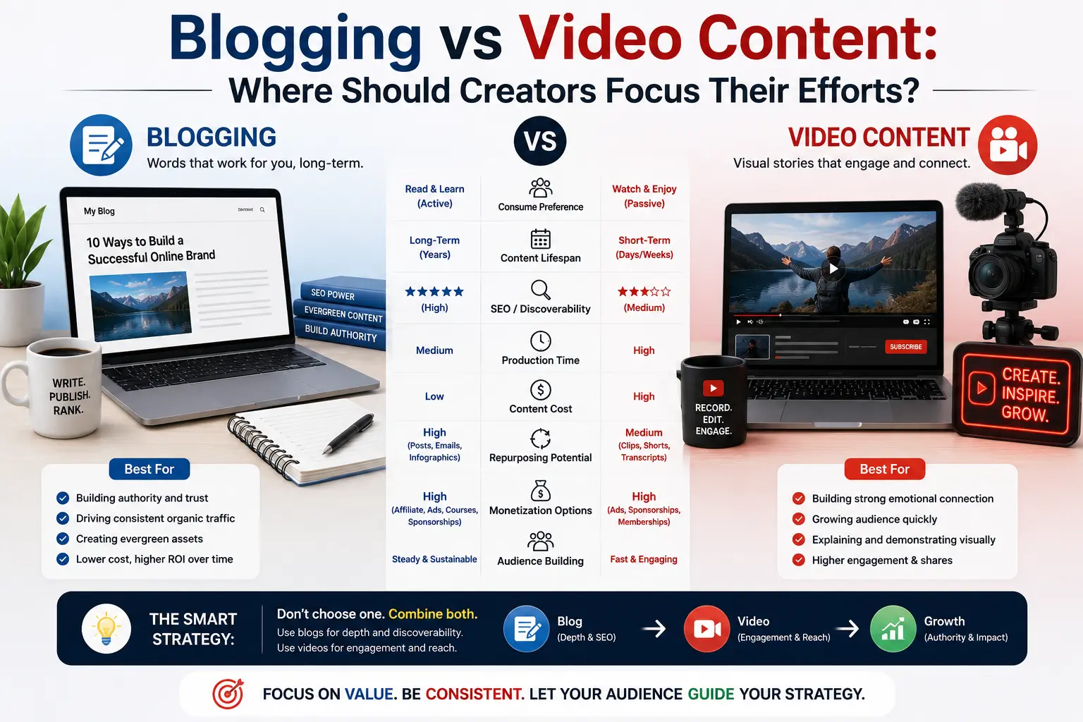 Blogging vs Video Content