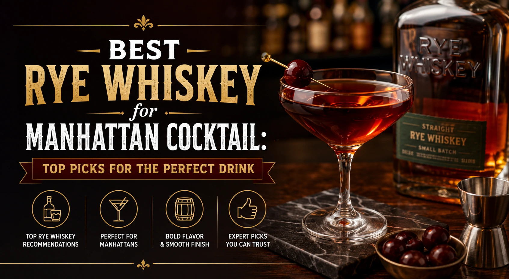 best rye whiskey for manhattan cocktail